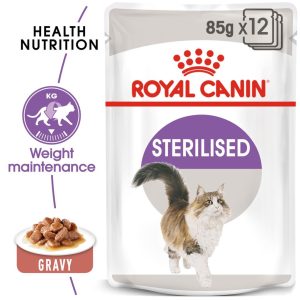 Royal Canin Sterilised Adult Wet Cat Food Pouch 85gm x 12pack (box)