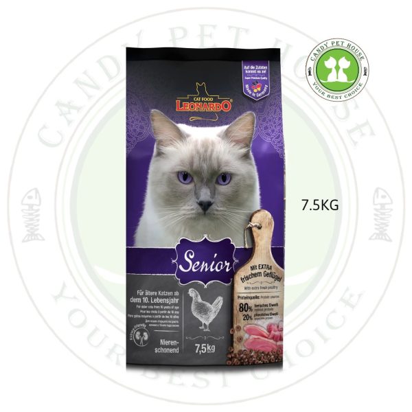 Leonardo Cat Dry Food - Adult Senior 7.5kg