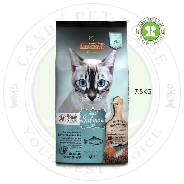 Leonardo Cat Food - Adult Salmon Grain Free 7.5kg